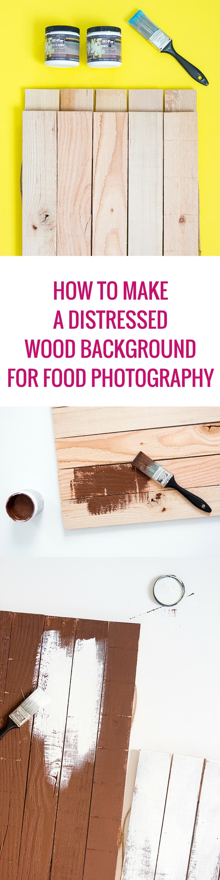 How To Make Distressed Wood Background For Food Photography