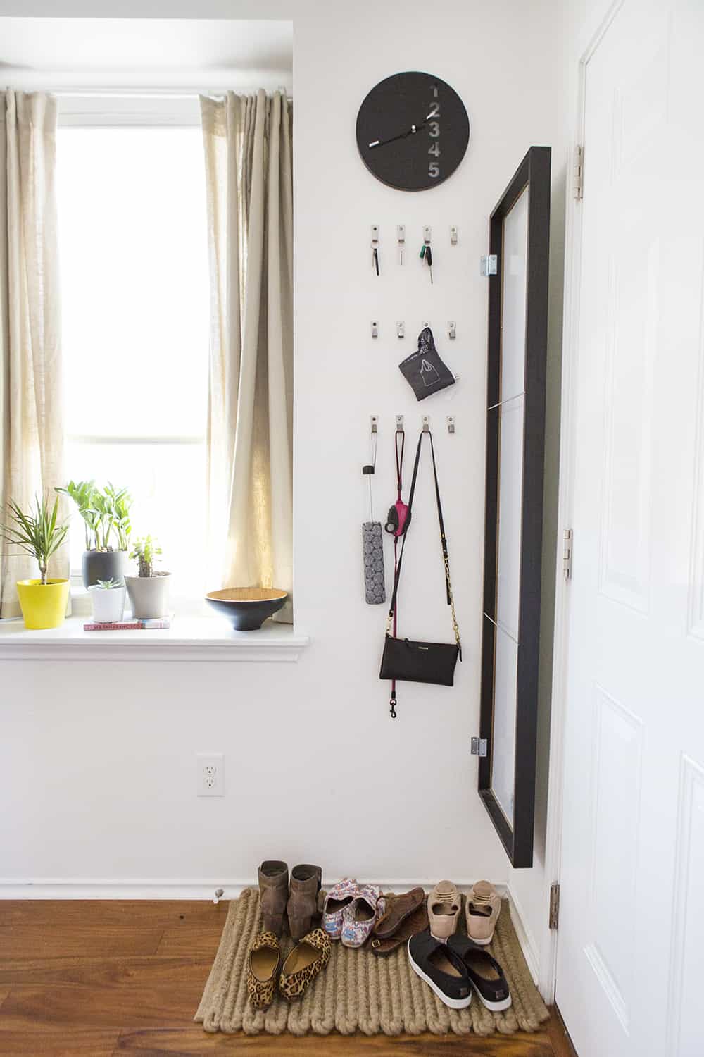 Before & After: Small Space Entryway Storage Makeover