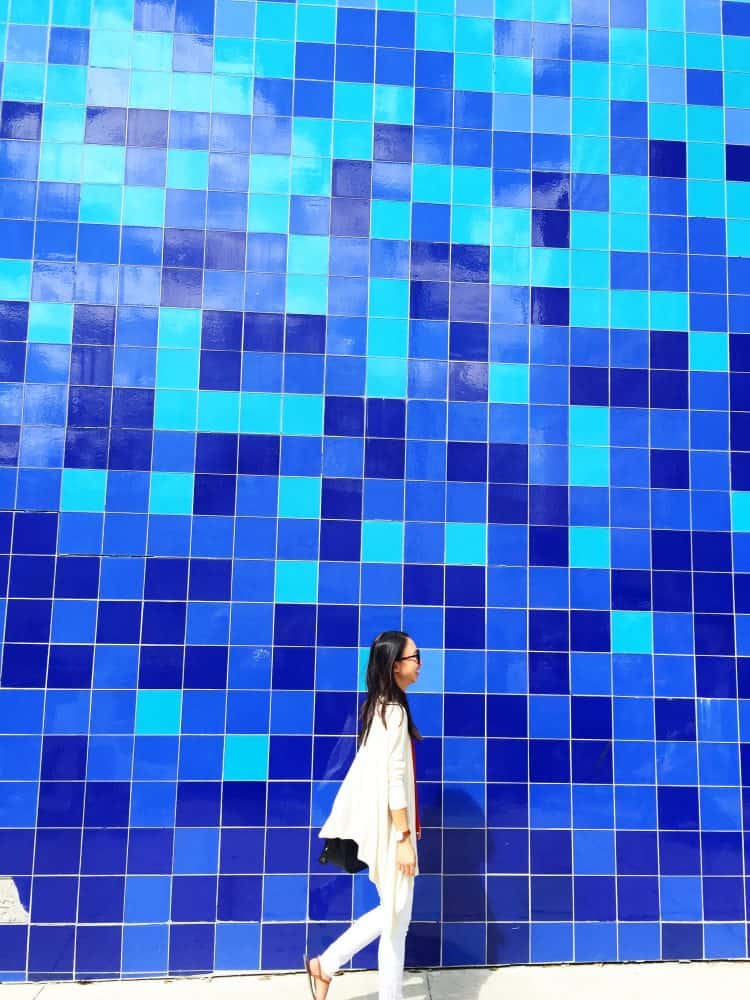 Blue Tile Wall Austin