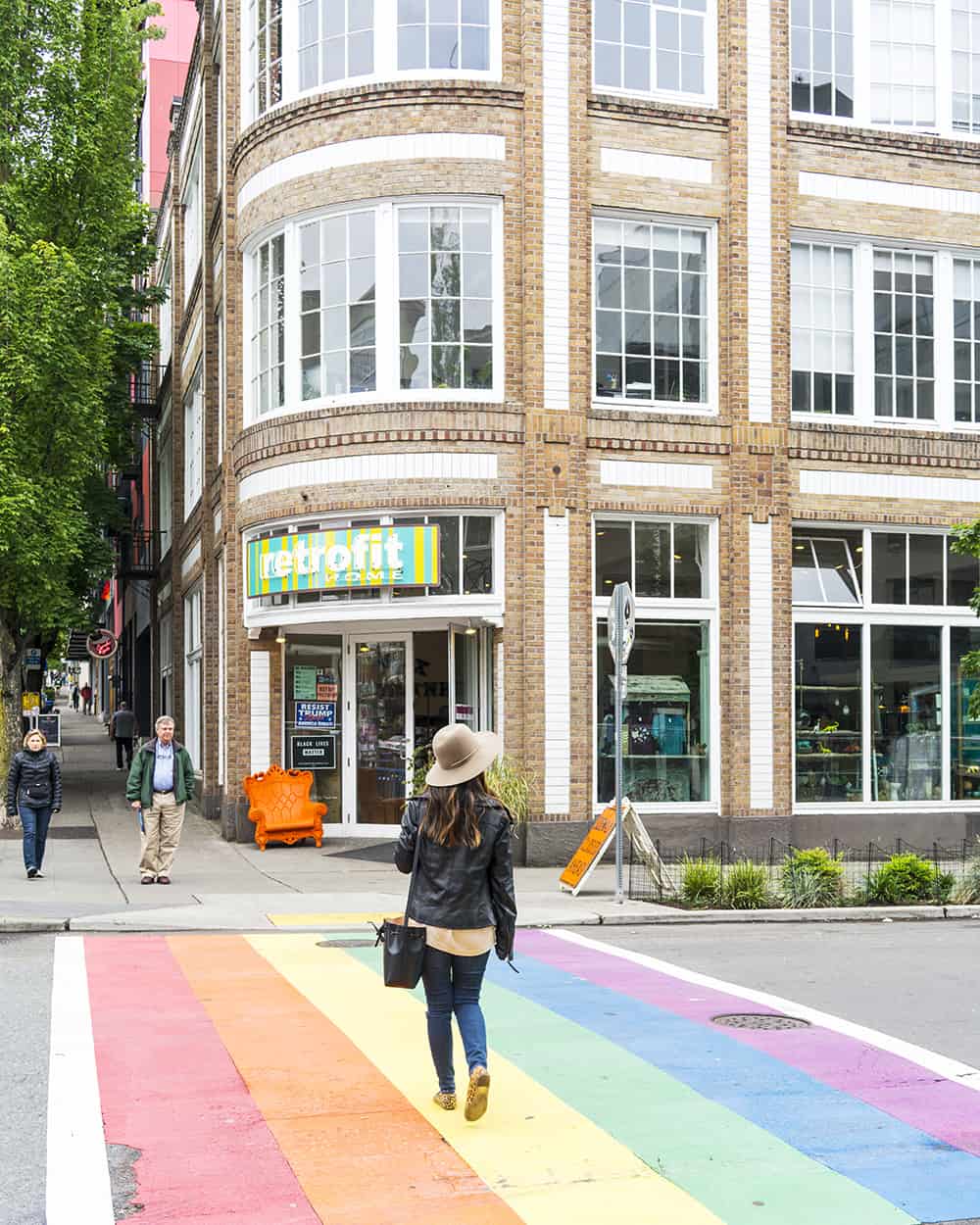 Capitol Hill Rainbow Crosswalks