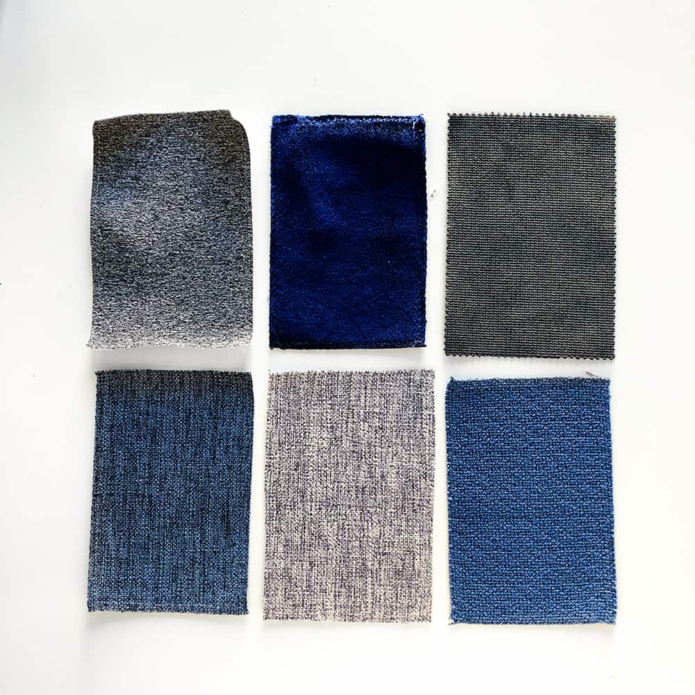 Interior Define fabric swatches