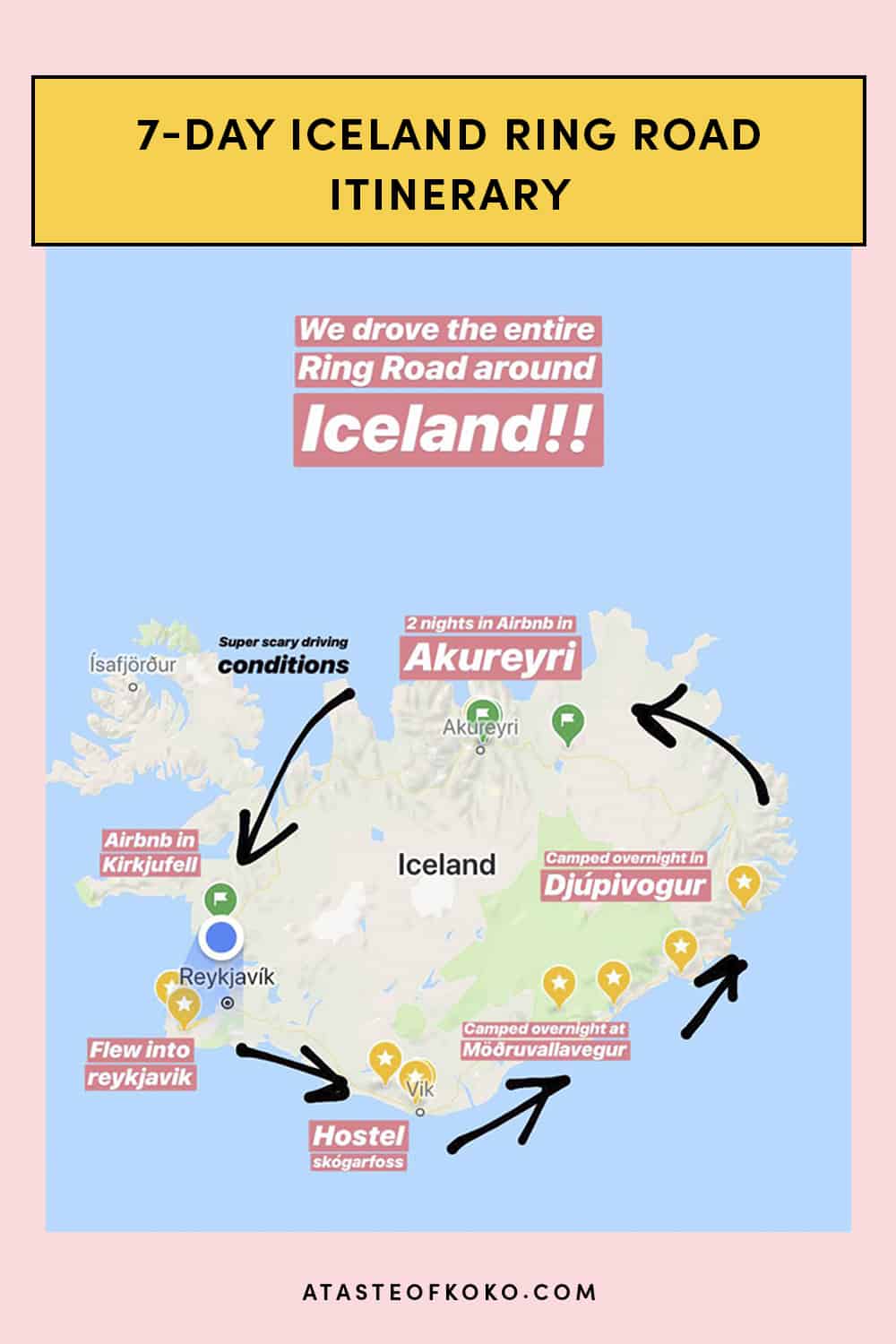 7-Day Iceland Ring Road Itinerary, Updated 2020 | A Taste of Koko