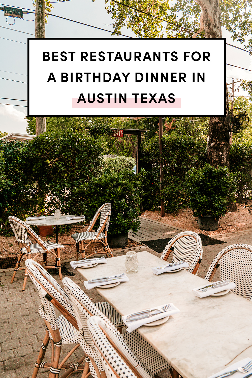 birthday dinner in austin texas