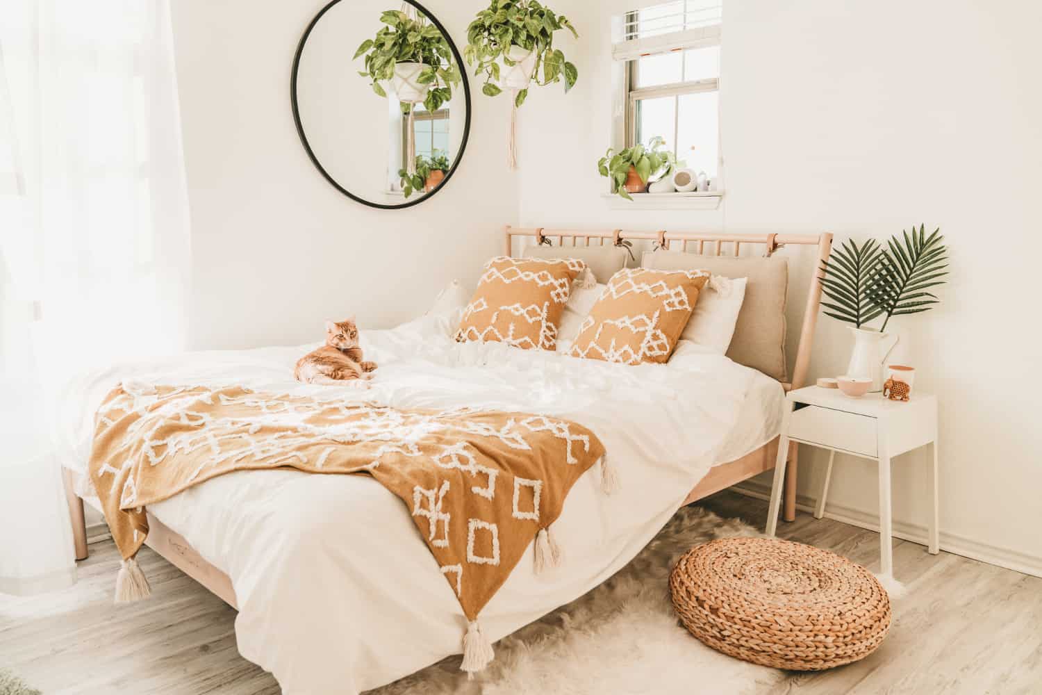 bedroom with ikea furnitures