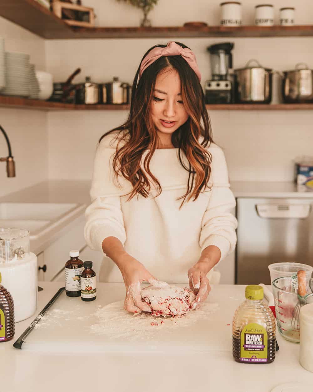 Making scone dough