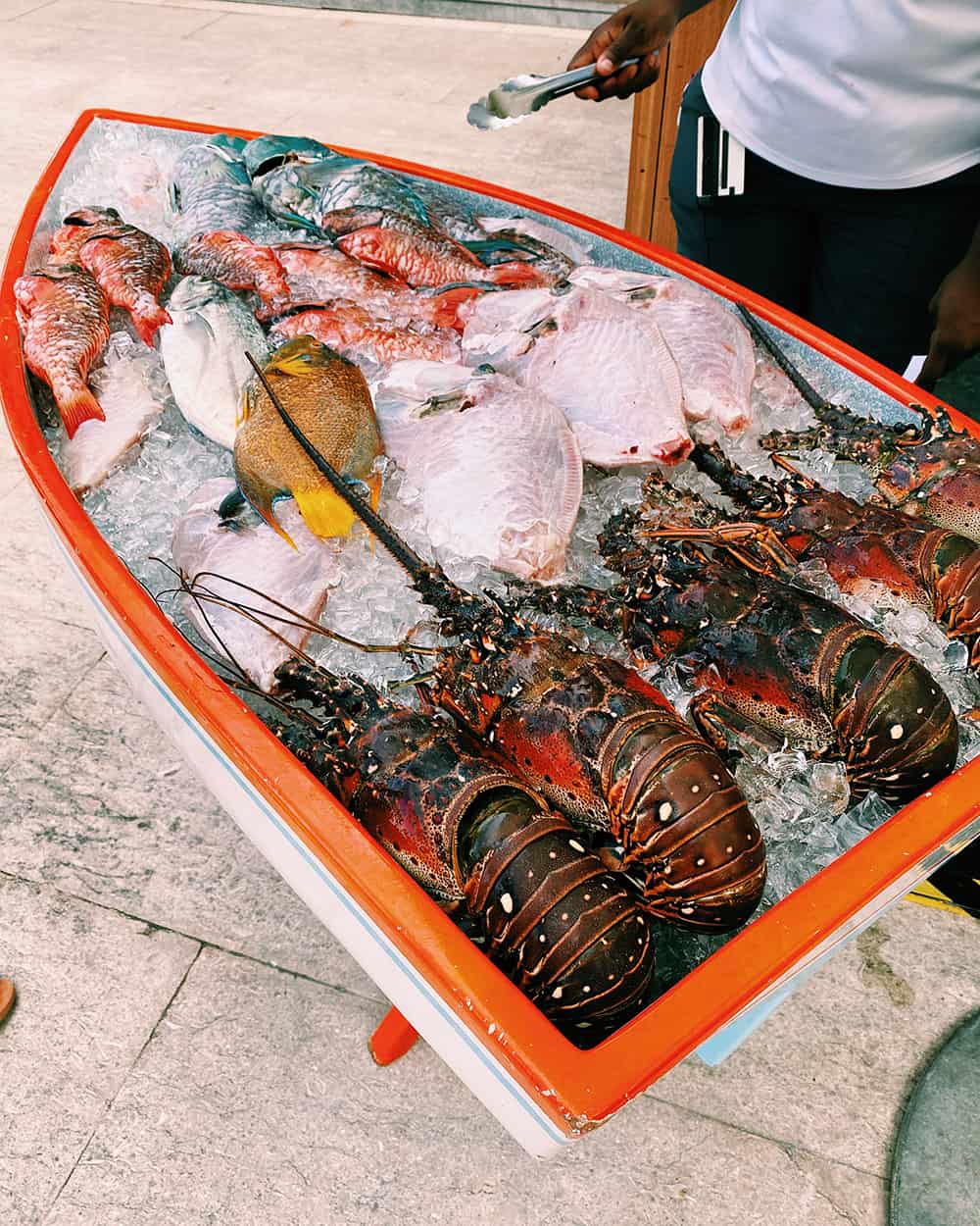 Freshly caught seafood at Four Seasons Anguilla