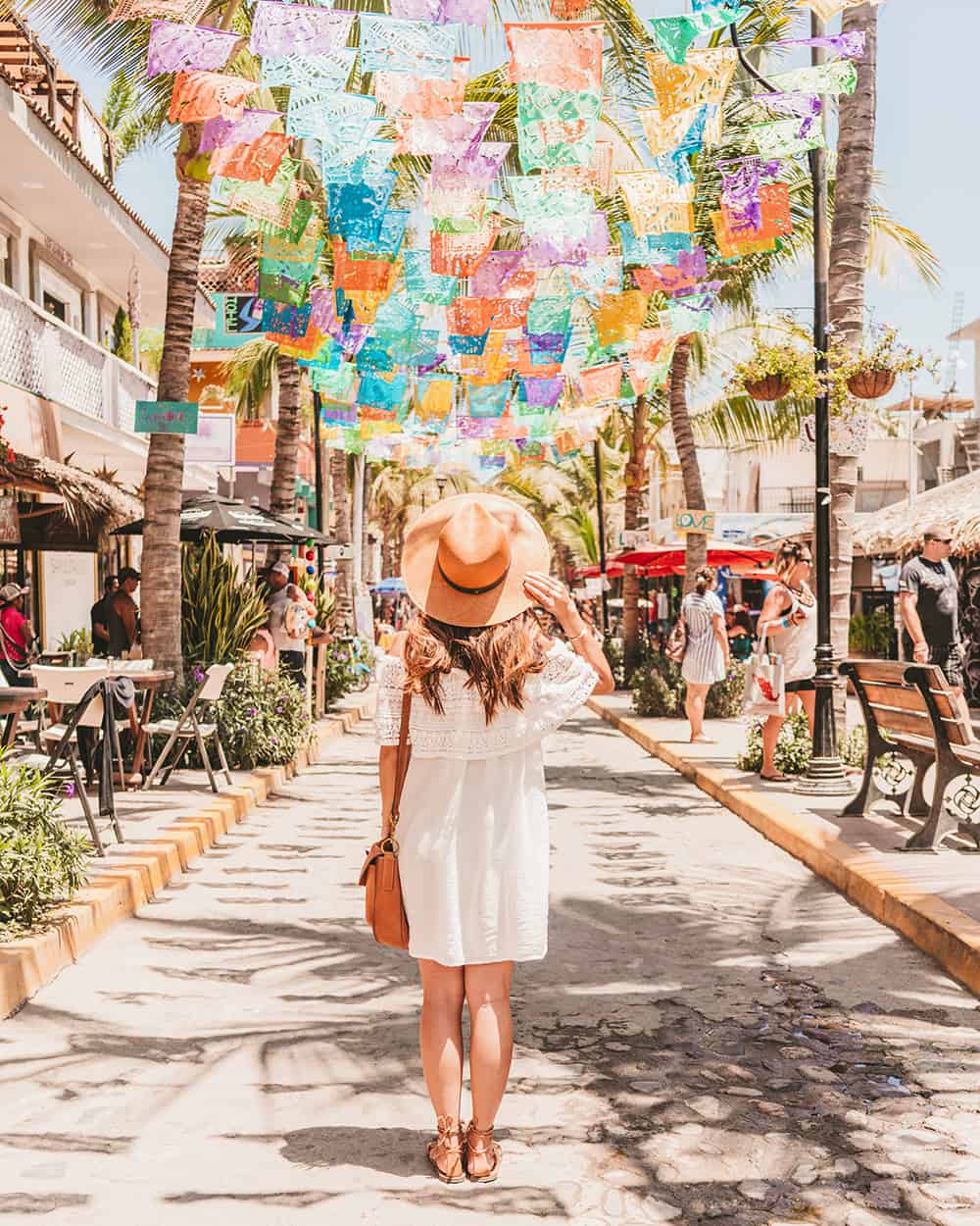 Flags in Sayulita Mexico