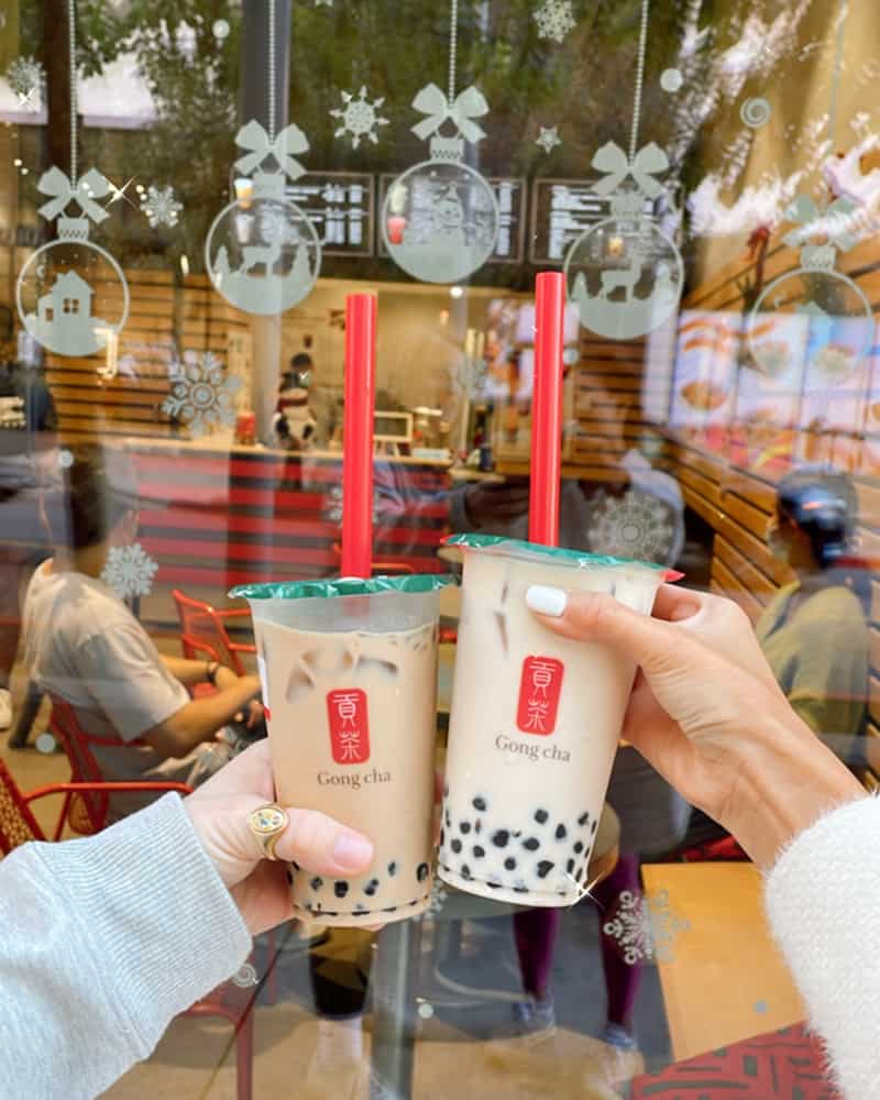 Gong Cha bubble tea in Austin Texas