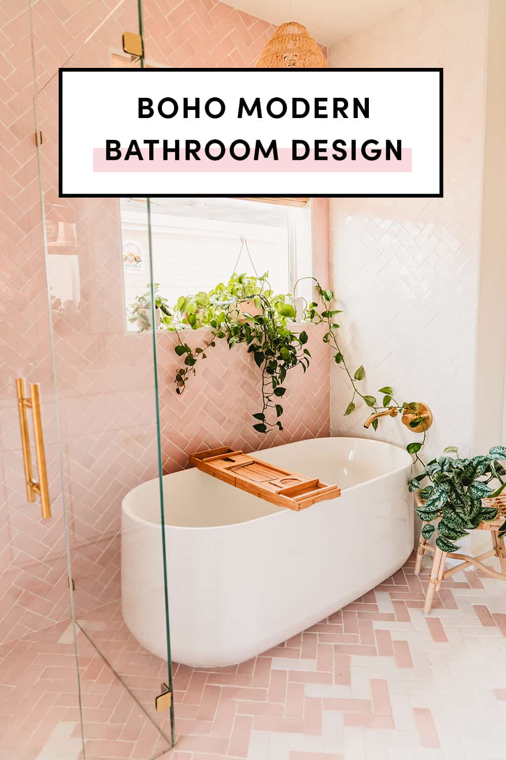 Boho Modern Bathroom Design