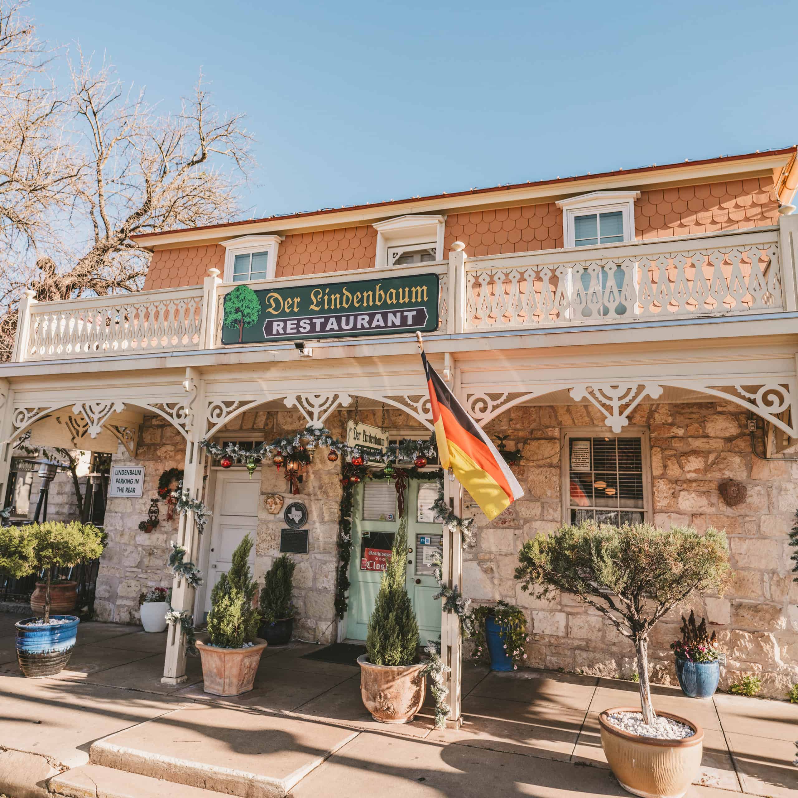 Der Lindenbaum restaurant in Fredericksburg Texas