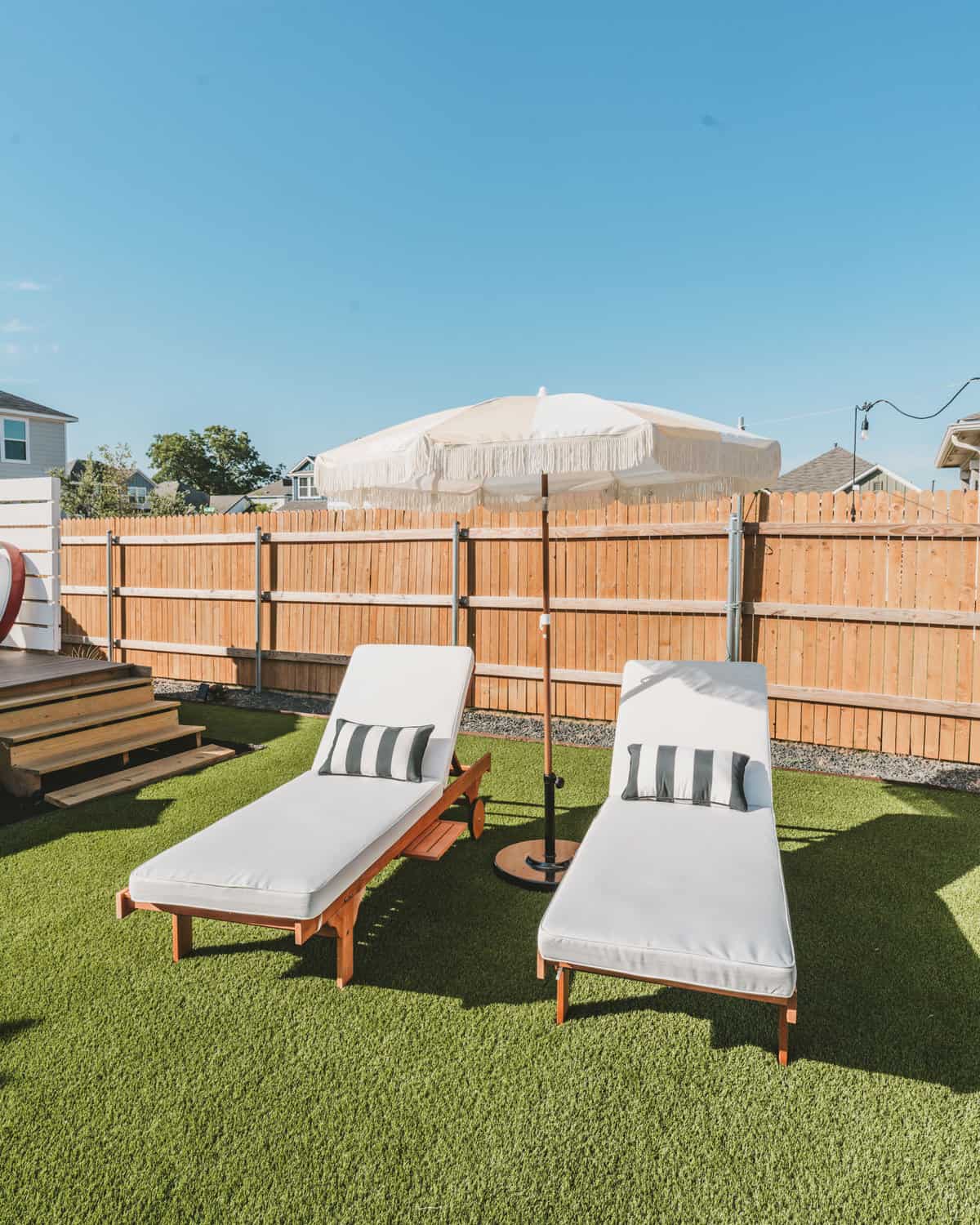 outdoor backyard umbrellas with fringe