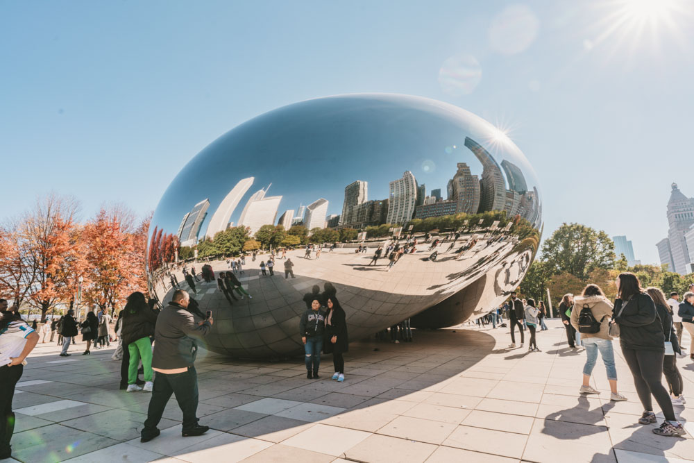 Cloud Gate at Millennium Park in Chicago